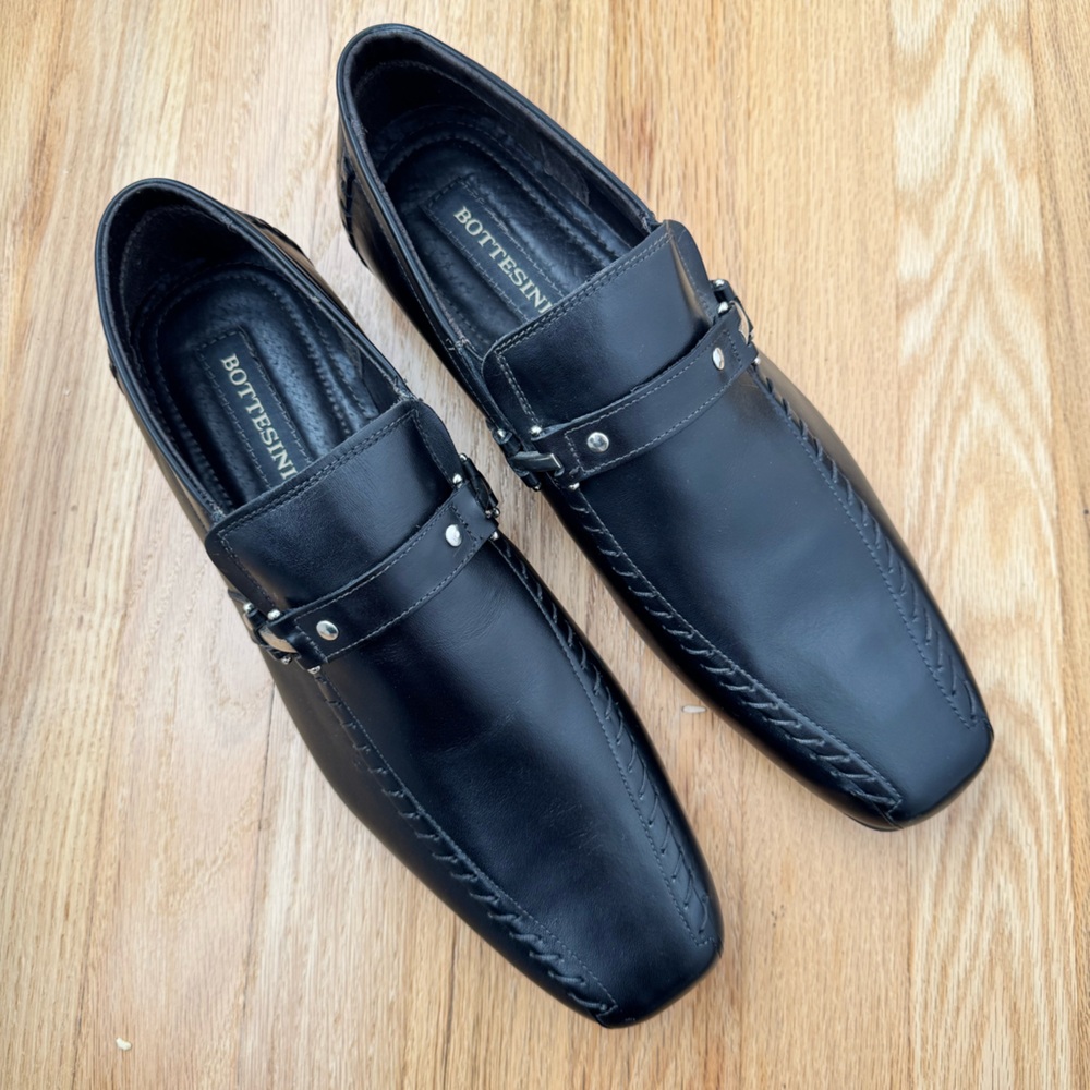 Bottesini black dress shoe. Size 10.5 M.
